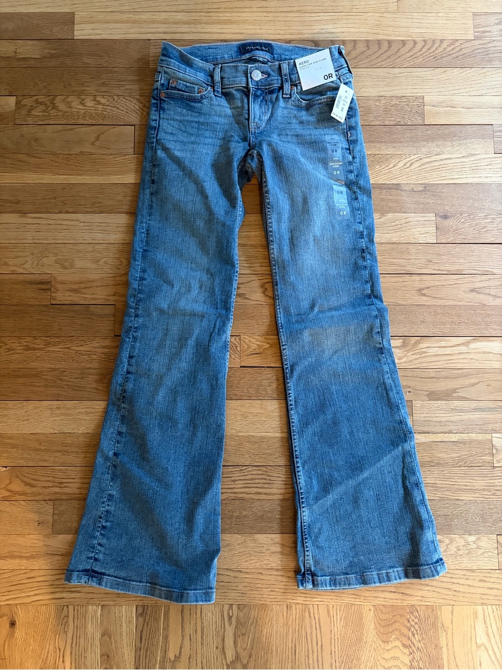 Aeropostale Women's Light Blue Flare Jeans